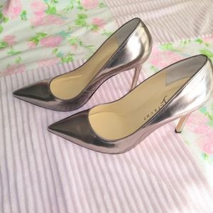 Ivanka Trump Carra pewter pumps